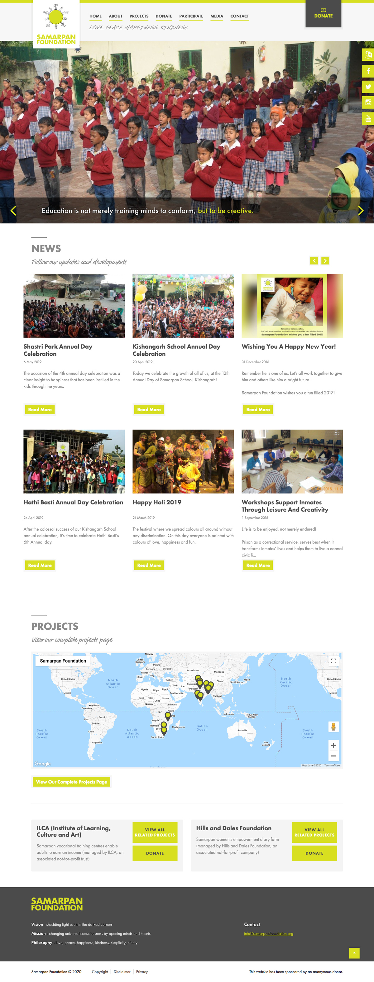 Samarpan Foundation Website