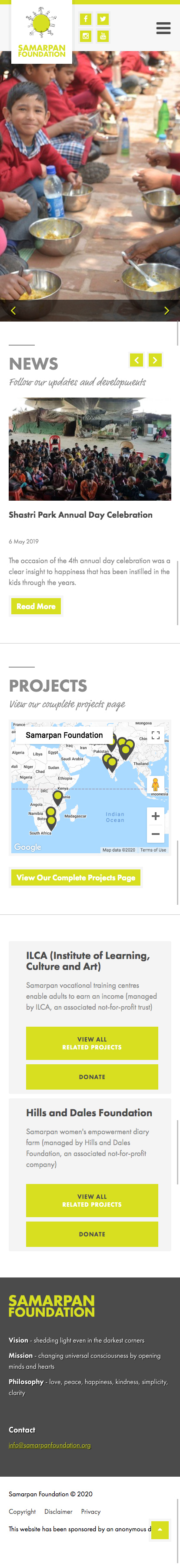 Samarpan Foundation Website